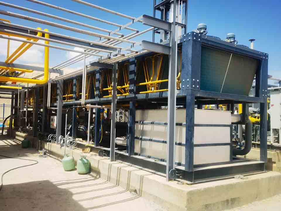 石油行業配套風冷防爆螺桿制冷機組